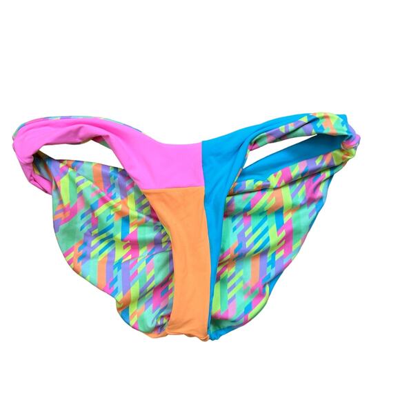 ONEONE Anastasia Reversible Swim Suit Neon Size Small - Picture 6 of 10